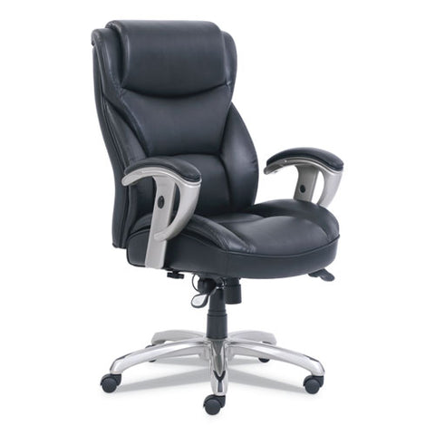 Image of Emerson Big And Tall Task Chair, Supports Up To 400 Lbs., Black Seat/black Back, Silver Base