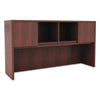 Alera Valencia Series Hutch With Doors, 58.88w X 15d X 35.38h, Medium Cherry