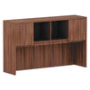 Alera Valencia Series Hutch, 3-comp, 58.88w X 15d X 35.38h, Modern Walnut