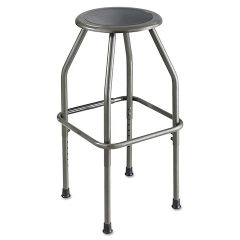 Image of Diesel Industrial Stool With Stationary Seat, 30" Seat Height, Supports Up To 250 Lbs., Pewter Seat/pewter Back, Pewter Base