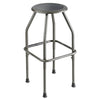 Diesel Industrial Stool With Stationary Seat, 30" Seat Height, Supports Up To 250 Lbs., Pewter Seat/pewter Back, Pewter Base