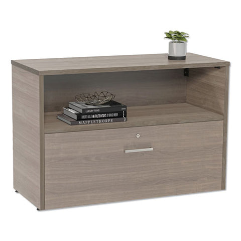 Image of Urban 36" Credenza, Bottom Pedestal, 35.25w X 15.25d X 23.75h, Natural Walnut