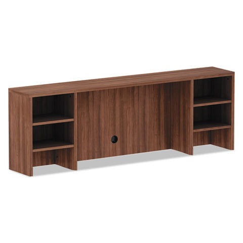 Image of Alera Valencia Series Organizer Hutch, 70.63w X 11.75d X 23.63h, Modern Walnut