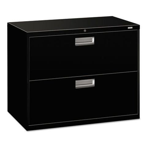 Image of 600 Series Two-drawer Lateral File, 36w X 18d X 28h, Black