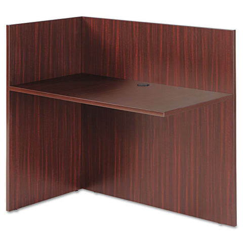 Image of Alera Valencia Reversible Reception Return, 44 1/8w X 23 5/8d X 41 1/2h, Mahogany