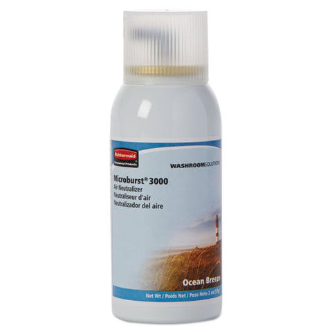 Image of Microburst 3000 Refill, Ocean Breeze, 2 Oz Aerosol, 12/carton