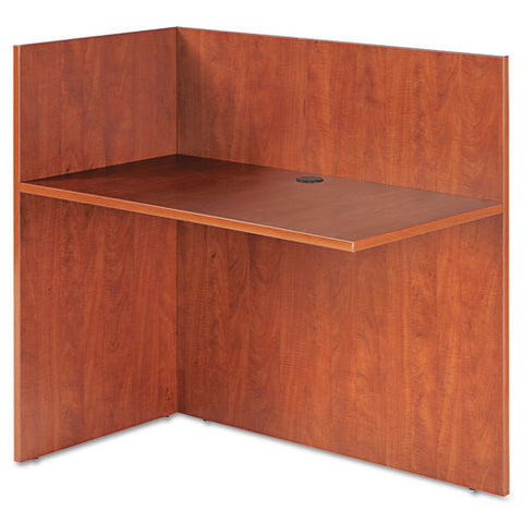 Image of Alera Valencia Reversible Reception Return, 44 1/8w X 23 5/8d X 41 1/2h, Medium Cherry