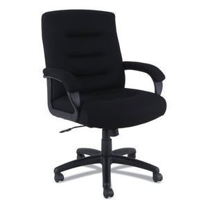 Alera Kesson Series Mid-back Office Chair, Supports Up To 300 Lbs., Black Seat/black Back, Black Base