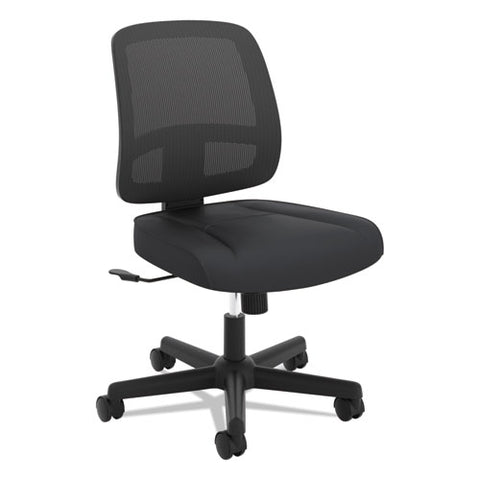 Image of Valutask Mesh Back Task Chair, Supports Up To 250 Lbs., Black Seat/black Back, Black Base