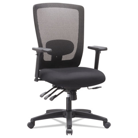 Image of Alera Envy Series Mesh High-back Multifunction Chair, Supports Up To 250 Lbs., Black Seat/black Back, Black Base