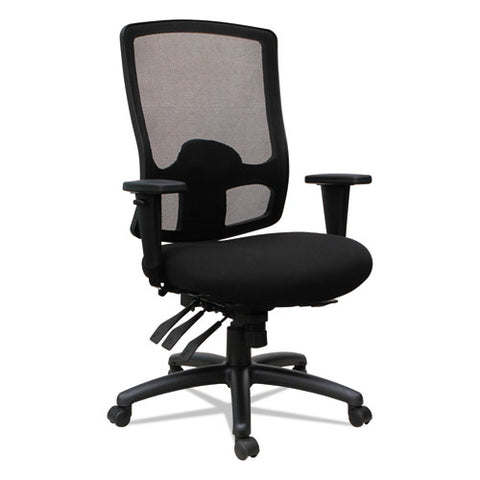 Image of Alera Etros Series High-back Multifunction With Seat Slide Chair, Supports Up To 275 Lbs, Black Seat/black Back, Black Base