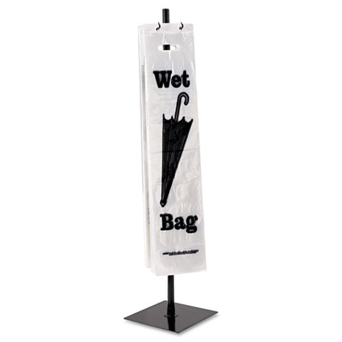 Image of Wet Umbrella Bag Stand, Powder Coated Steel, 10w X 10d X 40h, Black