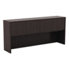 Alera Valencia Series Hutch With Doors, 70.63w X 15d X 35.38h, Espresso