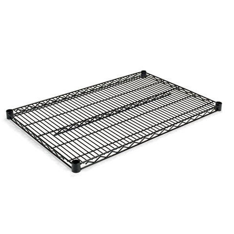 Image of Industrial Wire Shelving Extra Wire Shelves, 36w X 24d, Black, 2 Shelves/carton