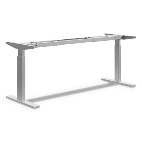 Image of Coordinate Height-adjustable Base, 72" H X 24" D X 25.5" To 45.25" H, Nickel