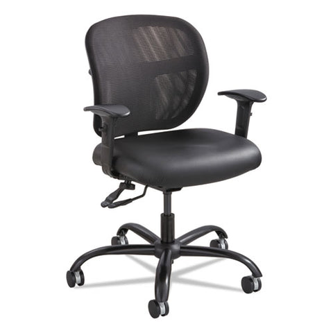 Image of Vue Intensive-use Mesh Task Chair, Supports Up To 500 Lbs., Black Seat/black Back, Black Base