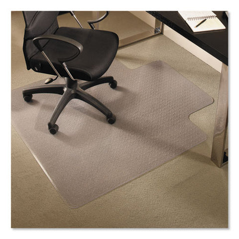 Image of Everlife Chair Mats For Medium Pile Carpet With Lip, 45 X 53, Clear