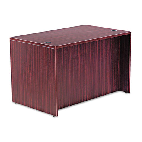 Image of Alera Valencia Series Straight Desk Shell, 47.25w X 29.5d X 29.63h, Mahogany