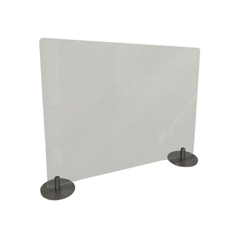 Image of Desktop Free Standing Acrylic Protection Screen, 29 X 5 X 24, Frost