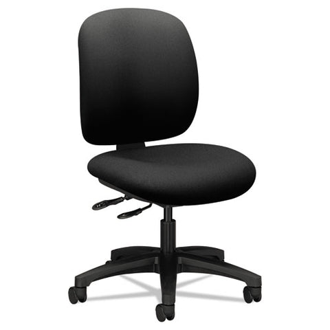 Image of Comfortask Multi-task Chair, Supports Up To 300 Lbs., Black Seat, Black Back, Black Nylon Base