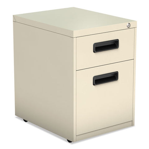 Image of Two-drawer Metal Pedestal File, 14.96w X 19.29d X 21.65h, Putty