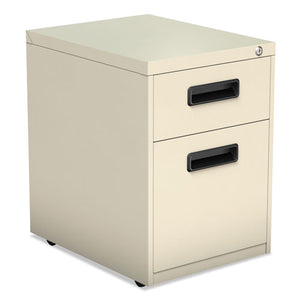 Two-drawer Metal Pedestal File, 14.96w X 19.29d X 21.65h, Putty