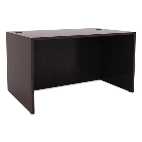 Image of Alera Valencia Series Straight Desk Shell, 47.25w X 29.5d X 29.63h, Espresso