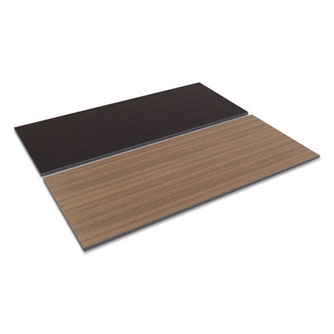 Image of Reversible Laminate Table Top, Rectangular, 71 1/2w X 29 1/2d, Espresso/walnut