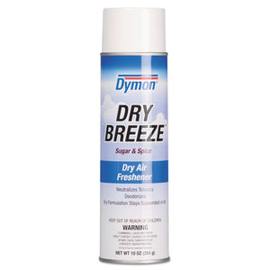 Dry Breeze Aerosol Air Freshener, Sugar & Spice, 10 Oz, 12/carton