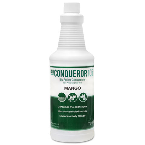 Image of Bio Conqueror 105 Enzymatic Odor Counteractant Concentrate, Mango, 32 Oz, 12/carton