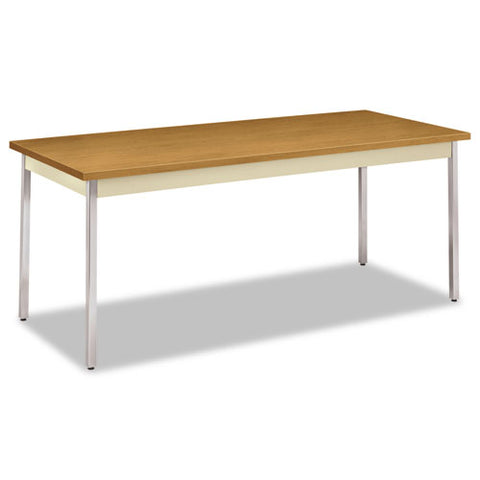 Image of Utility Table, Rectangular, 72w X 30d X 29h, Harvest/putty