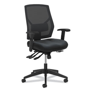 Crio High-back Task Chair With Asynchronous Control, Supports Up To 250 Lbs., Black Seat/black Back, Black Base