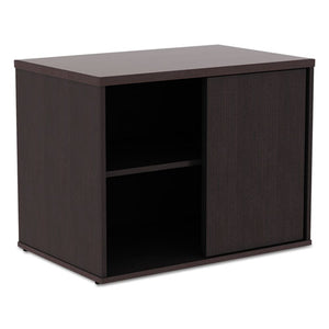 Alera Open Office Low Storage Cab Cred, 29 1/2w X 19 1/8d X 22 7/8h, Espresso