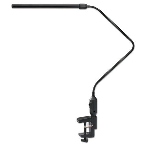 Image of Led Desk Lamp With Interchangeable Base Or Clamp, 5.13"w X 21.75"d X 21.75"h, Black