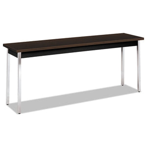 Utility Table, Rectangular, 72w X 18d X 29h, Mocha/black