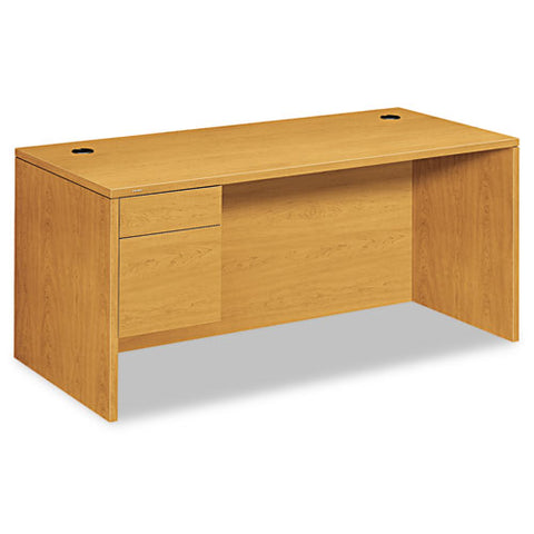 Image of 10500 Series 3/4 Height Pedestal Desk, 66w X 30d X 29.5h, Harvest