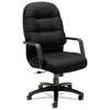 Pillow-soft 2090 Series Executive High-back Swivel/tilt Chair, Supports Up To 300 Lbs., Black Seat/black Back, Black Base