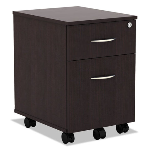 Image of Alera Valencia Series Mobile Box/file Pedestal, 15.88w X 19.13d X 22.88h, Espresso