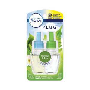 Plug Air Freshener Refills, Morning And Rain, Formerly Meadows And Dew, 0.87 Oz, 6/carton