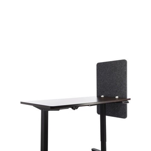 Image of Desk Modesty Adjustable Height Desk Screen Cubicle Divider And Privacy Partition, 23.5 X 1 X 36, Polyester, Ash