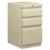 Mobile Box/box/file Pedestal, 15w X 20d X 28h, Putty