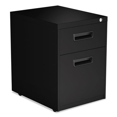 Image of Two-drawer Metal Pedestal File, 14.96w X 19.29d X 21.65h, Black