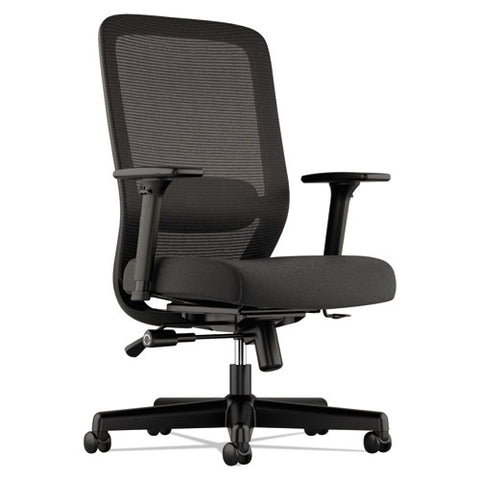 Image of Exposure Mesh High-back Task Chair, Supports Up To 250 Lbs., Black Seat/black Back, Black Base