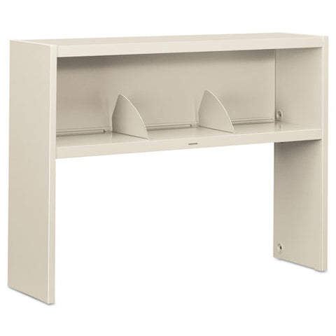 Image of 38000 Series Stack On Open Shelf Hutch, 48w X 13.5d X 34.75h, Light Gray