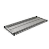 Industrial Wire Shelving Extra Wire Shelves, 48w X 18d, Black, 2 Shelves/carton