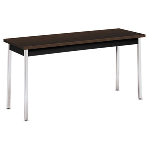 Utility Table, Rectangular, 60w X 20d X 29h, Mocha/black