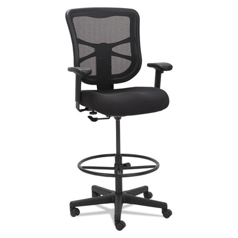 Image of Alera Elusion Series Mesh Stool, 31.6" Seat Height, Supports Up To 275 Lbs., Black Seat/black Back, Black Base