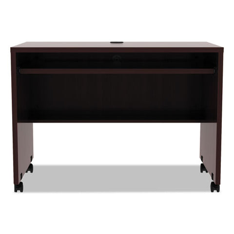 Image of Alera Valencia Mobile Workstation Desk, 41.38w X 23.63d X 30h, Mahogany