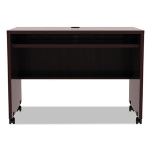 Alera Valencia Mobile Workstation Desk, 41.38w X 23.63d X 30h, Mahogany