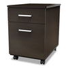 Trento Line Mobile Pedestal File, 16.5w X 19.75d X 23.63h, Box/file Drawer, Mocha